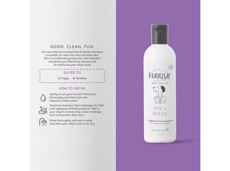 Nice & Gentle Shampoo 300ml, Furrish